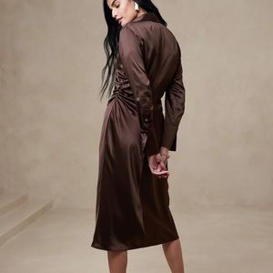 NWT Banana Republic Silk Shirtdress